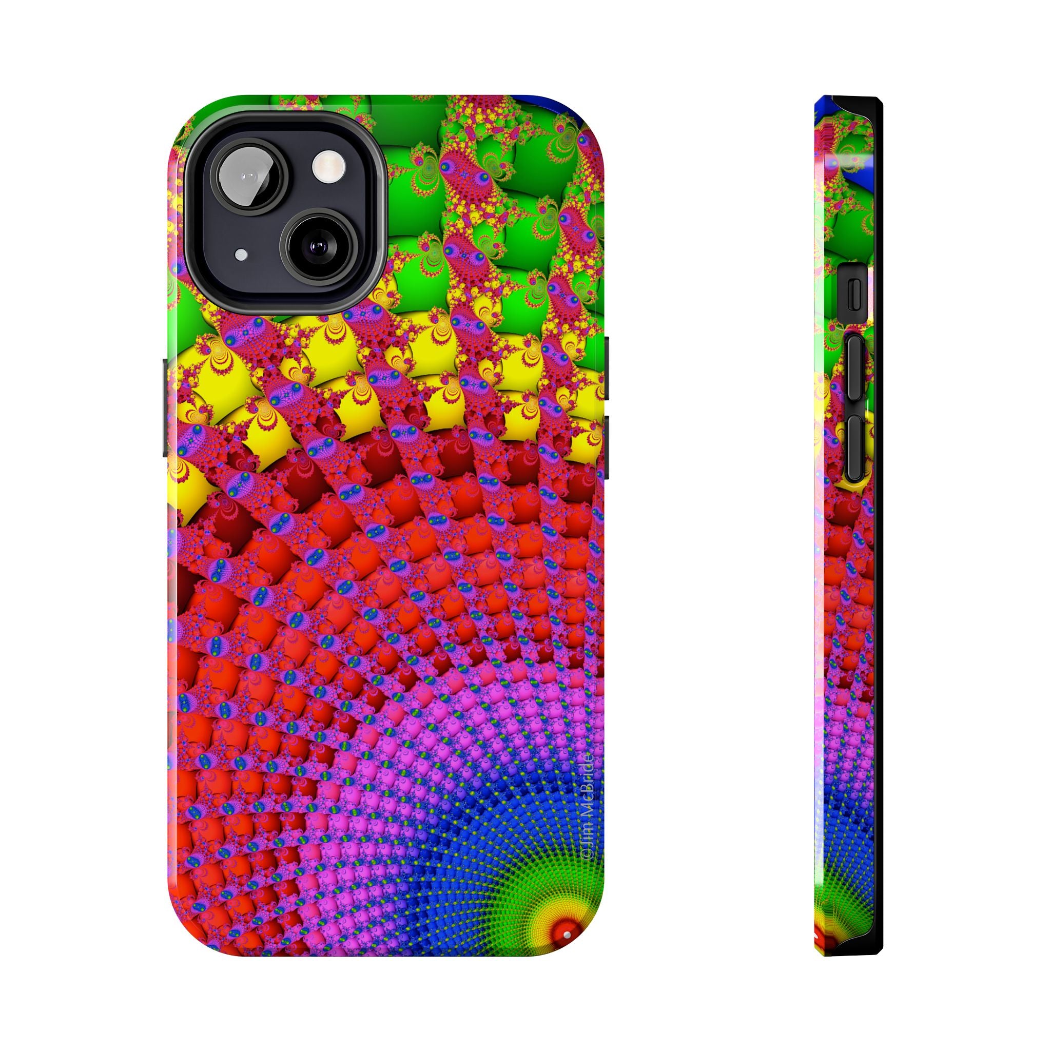 Psychedelic Fractal Tough Phone Case: Colorful Trippy Art