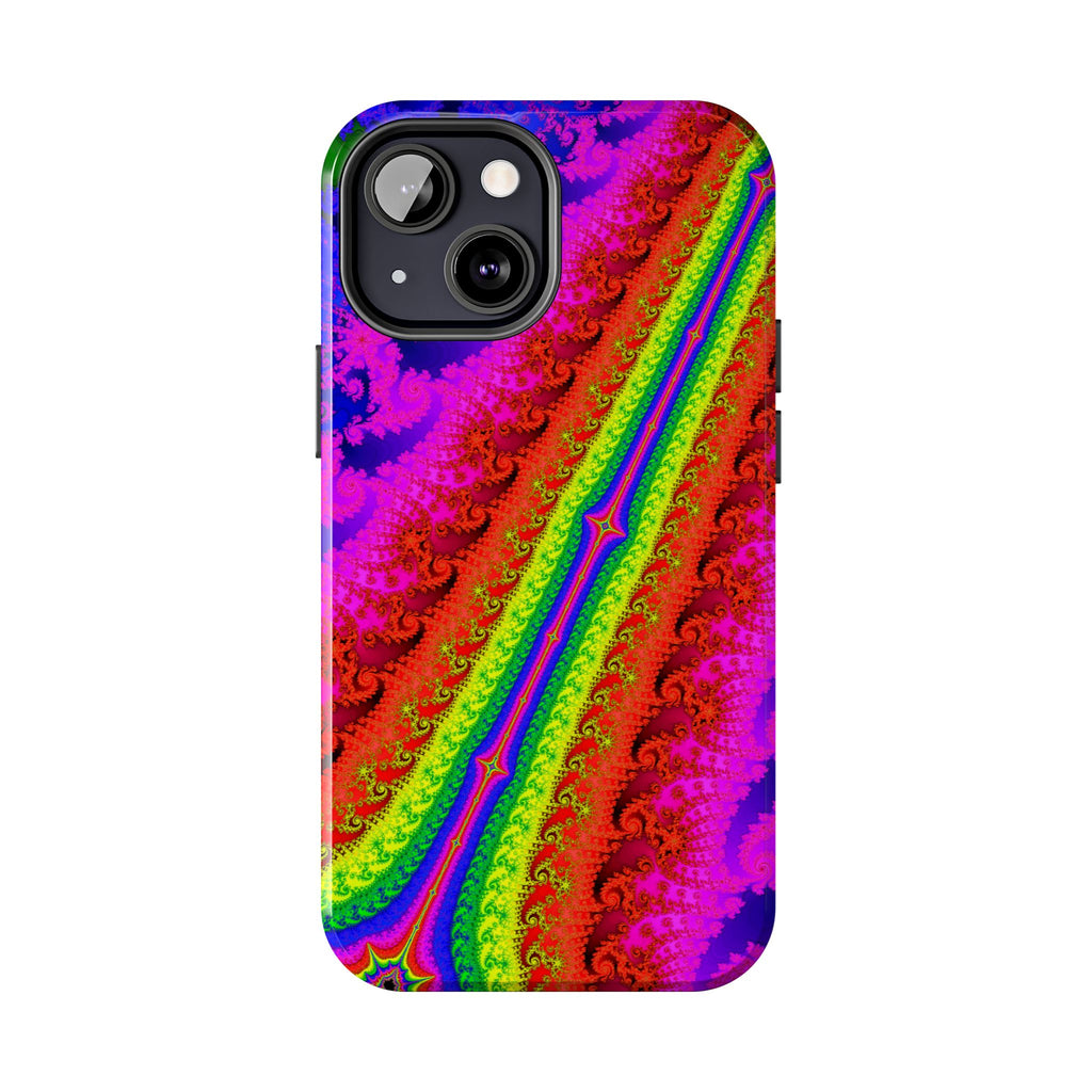 Psychedelic Fractal Tough Phone Case: Colorful Trippy Art