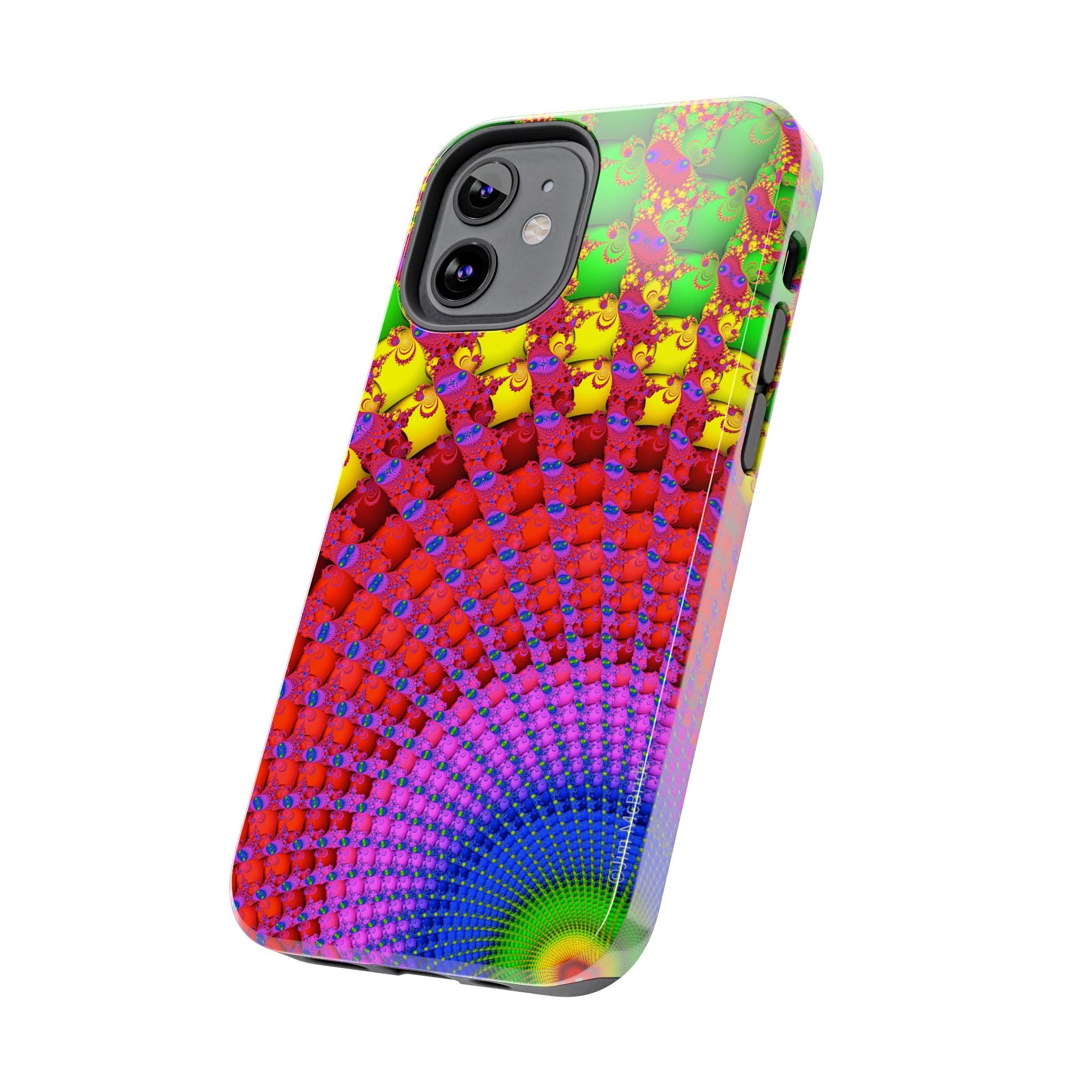 Psychedelic Fractal Tough Phone Case: Colorful Trippy Art