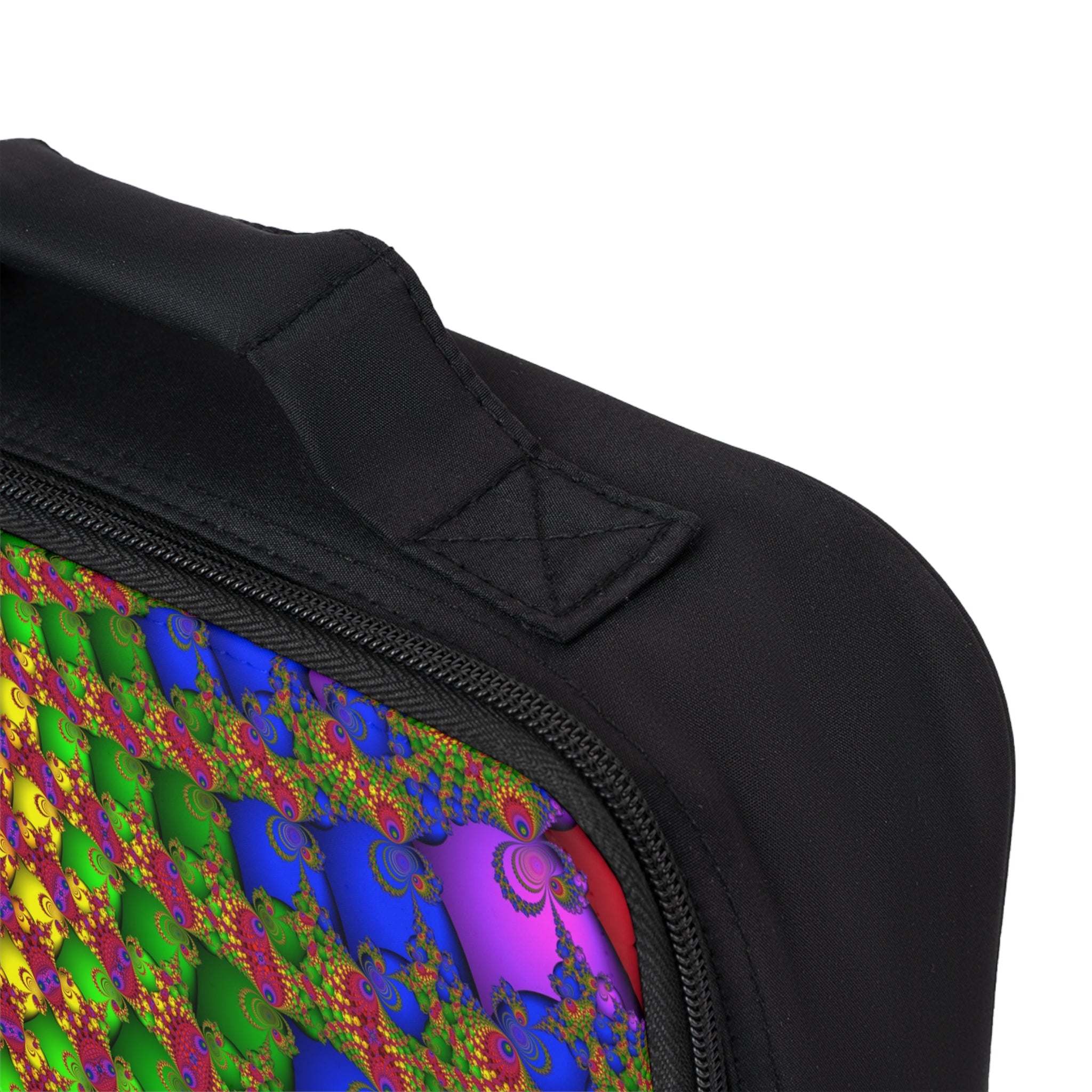 Psychedelic Fractal Lunch Bag: Insulated Trippy Mandala Tote