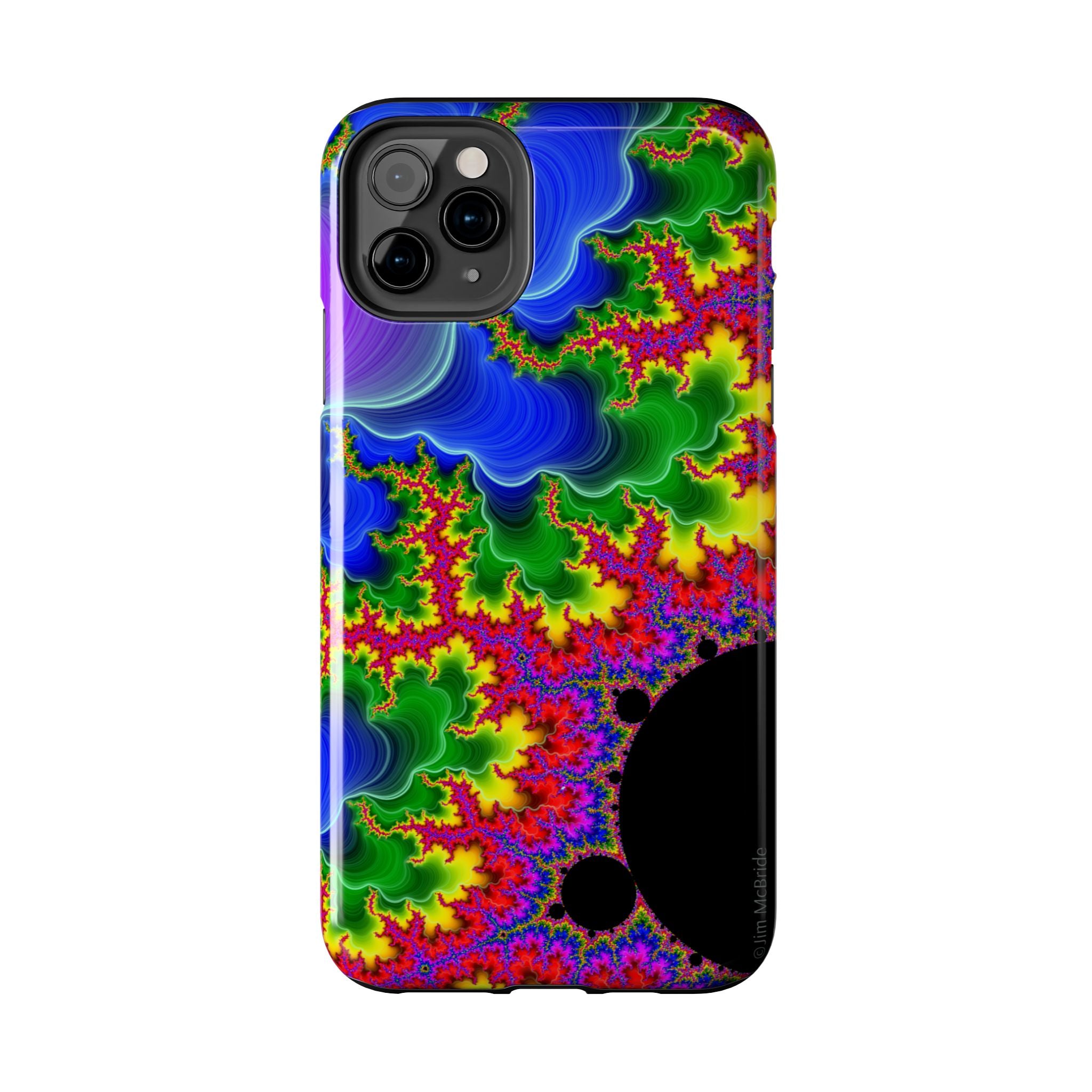 Psychedelic Fractal Tough Phone Case: Colorful Trippy Art