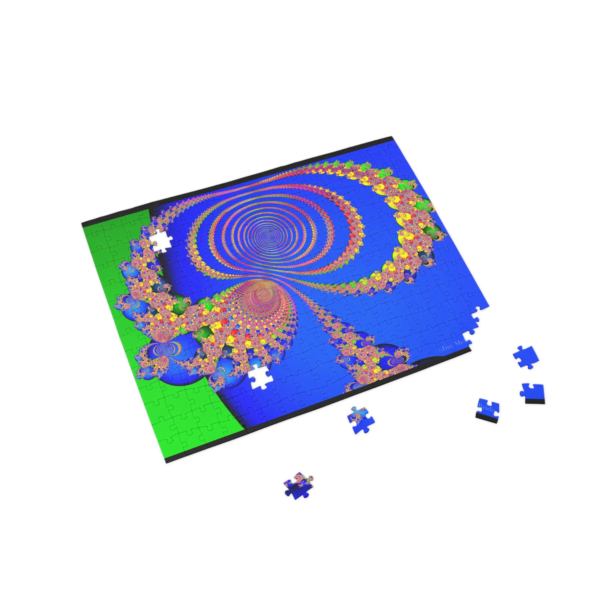 Psychedelic Fractal Jigsaw Puzzle: Vibrant Colors, Fun Challenge (1000-Piece)