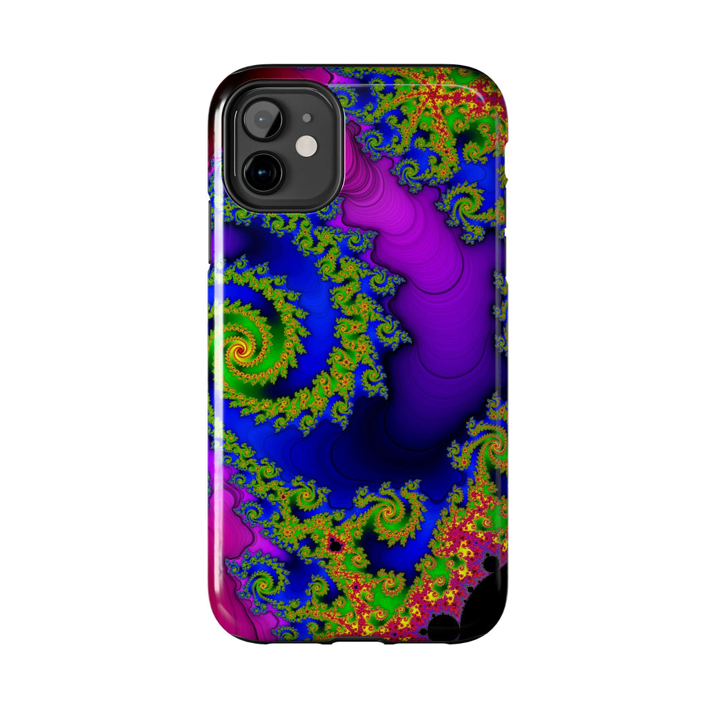 Psychedelic Fractal Tough Phone Case: Colorful Trippy Art
