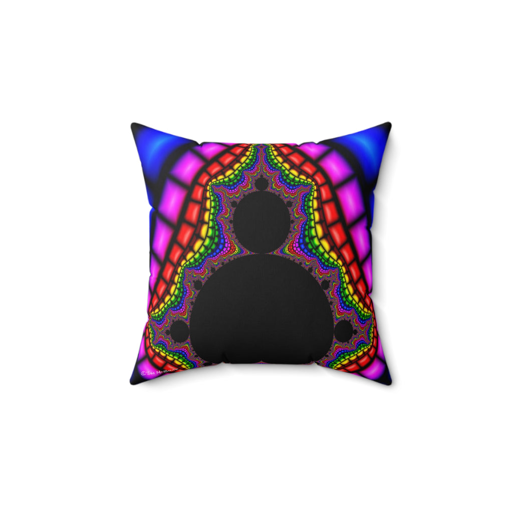 Fractal Art Pillow: Psychedelic Boho Decor