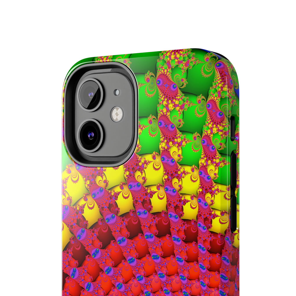 Psychedelic Fractal Tough Phone Case: Colorful Trippy Art