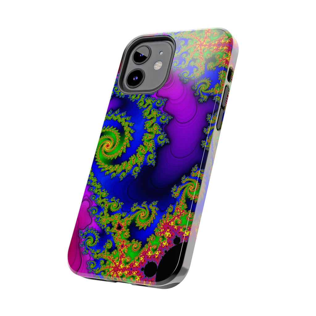 Psychedelic Fractal Tough Phone Case: Colorful Trippy Art