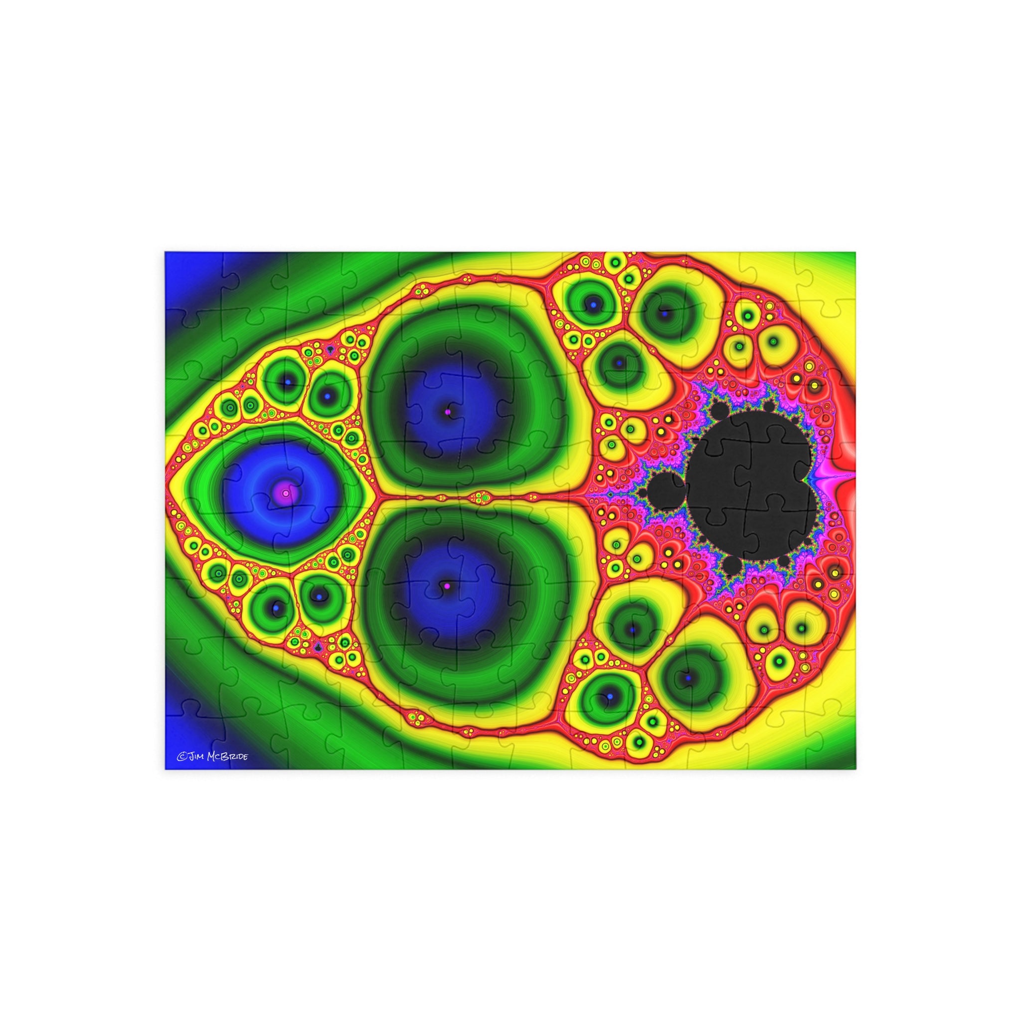 Psychedelic Fractal Jigsaw Puzzle: Vibrant Colors, Fun Challenge (1000-Piece)