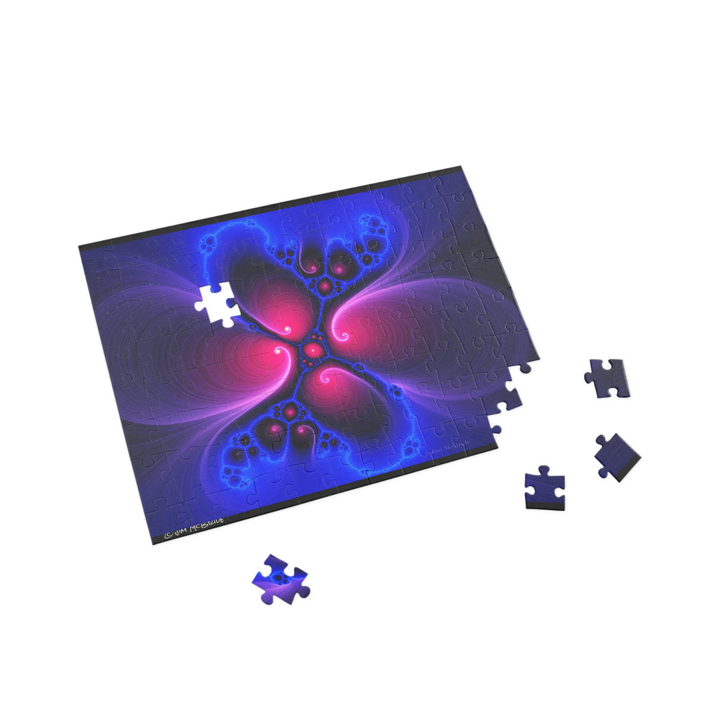 Psychedelic Fractal Jigsaw Puzzle: Vibrant Colors, Fun Challenge (1000-Piece)