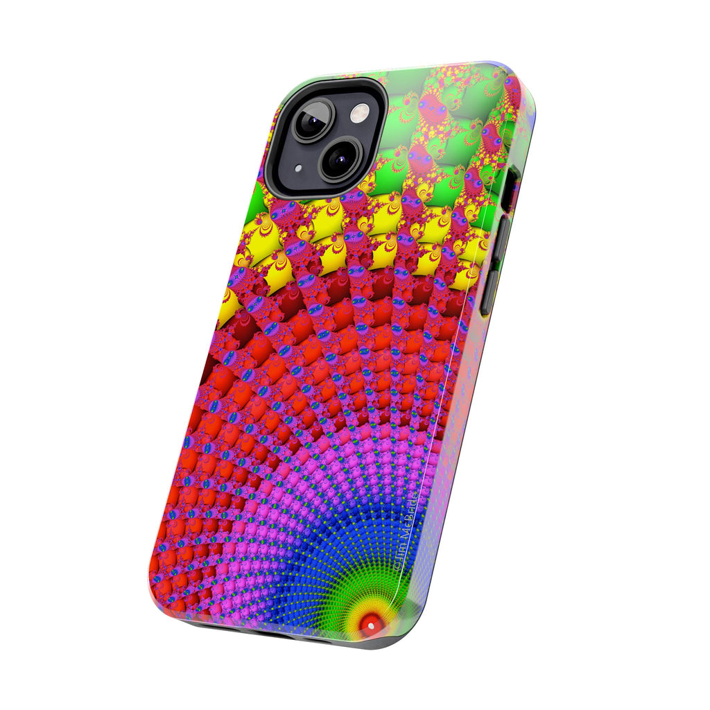 Psychedelic Fractal Tough Phone Case: Colorful Trippy Art