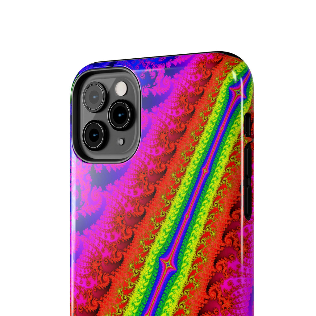 Psychedelic Fractal Tough Phone Case: Colorful Trippy Art