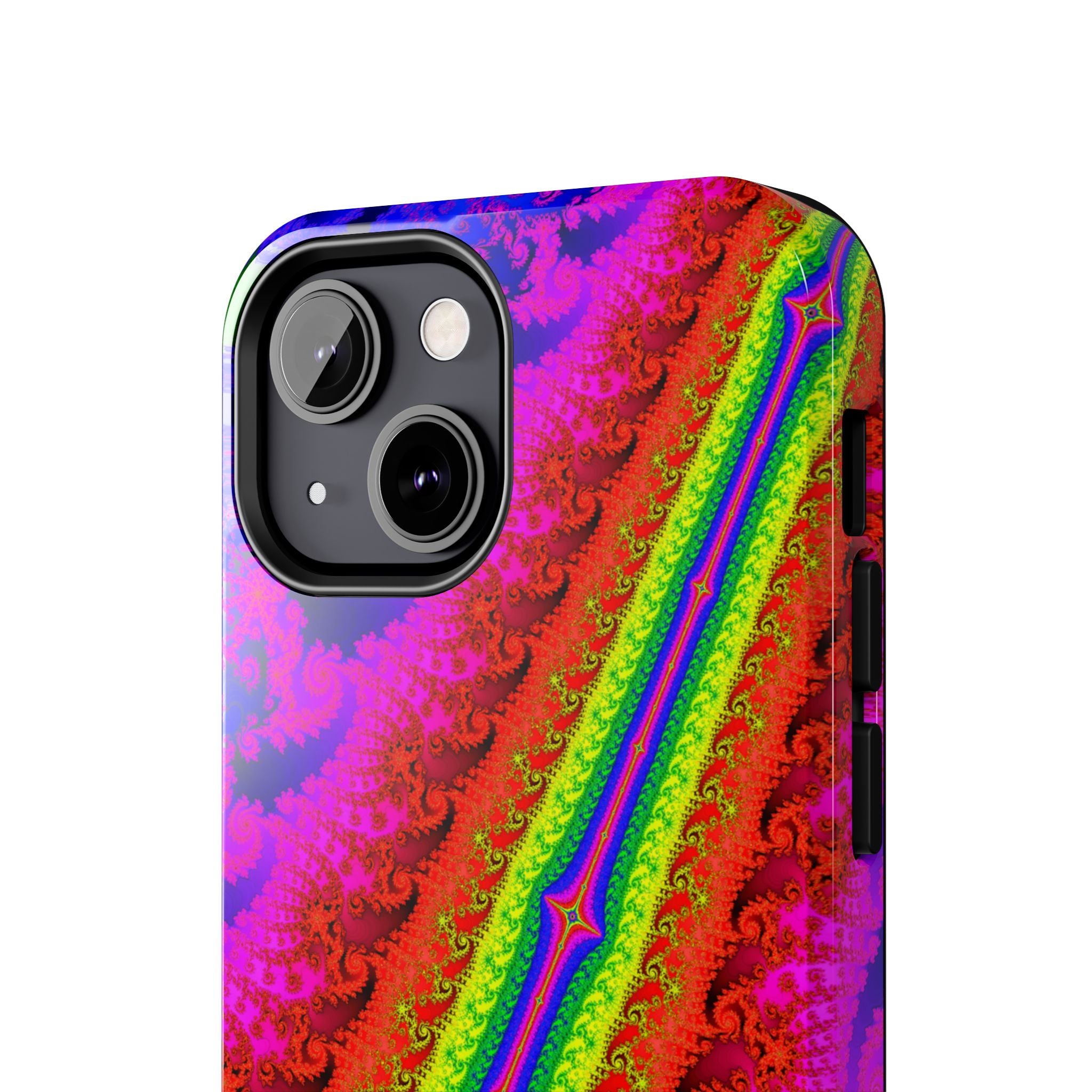 Psychedelic Fractal Tough Phone Case: Colorful Trippy Art