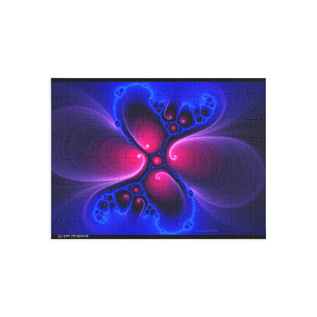 Psychedelic Fractal Jigsaw Puzzle: Vibrant Colors, Fun Challenge (1000-Piece)