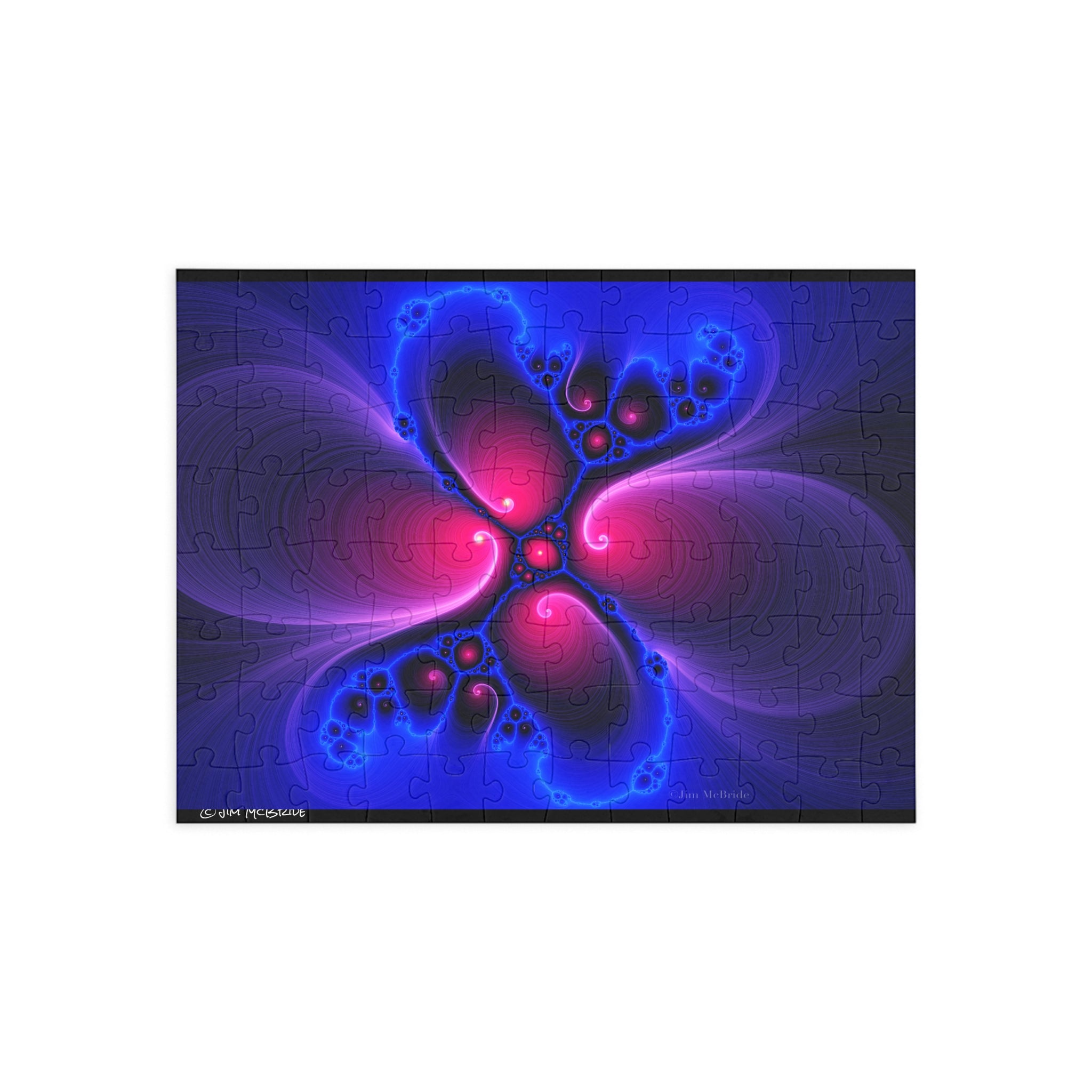 Psychedelic Fractal Jigsaw Puzzle: Vibrant Colors, Fun Challenge (1000-Piece)