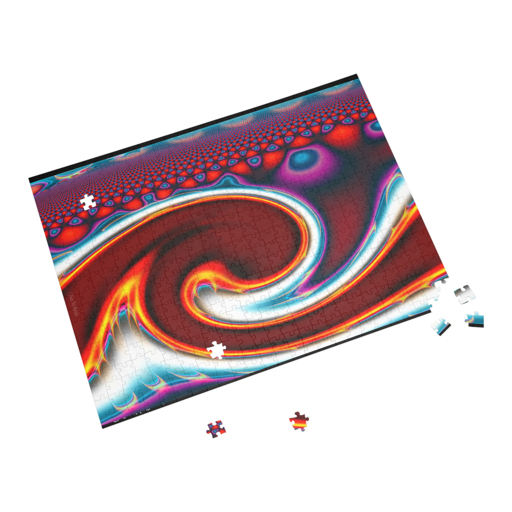 Psychedelic Fractal Jigsaw Puzzle: Vibrant Colors, Fun Challenge (1000-Piece)