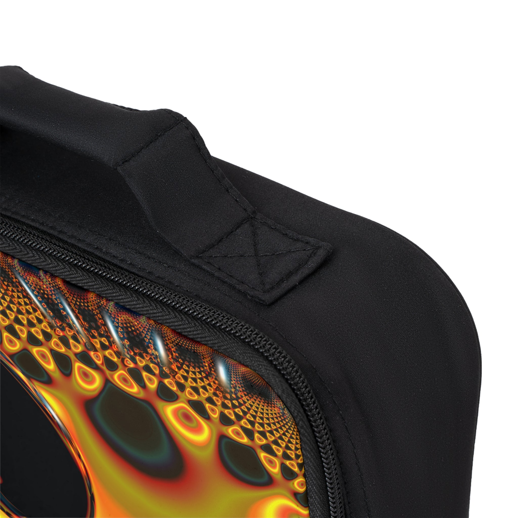 Psychedelic Fractal Lunch Bag: Insulated Trippy Mandala Tote