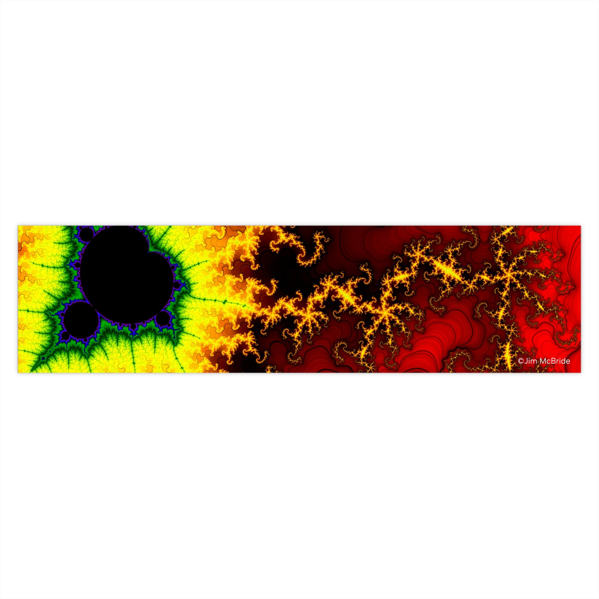 Fractal Bumper Sticker: Trippy Abstract Art, Waterproof Vinyl