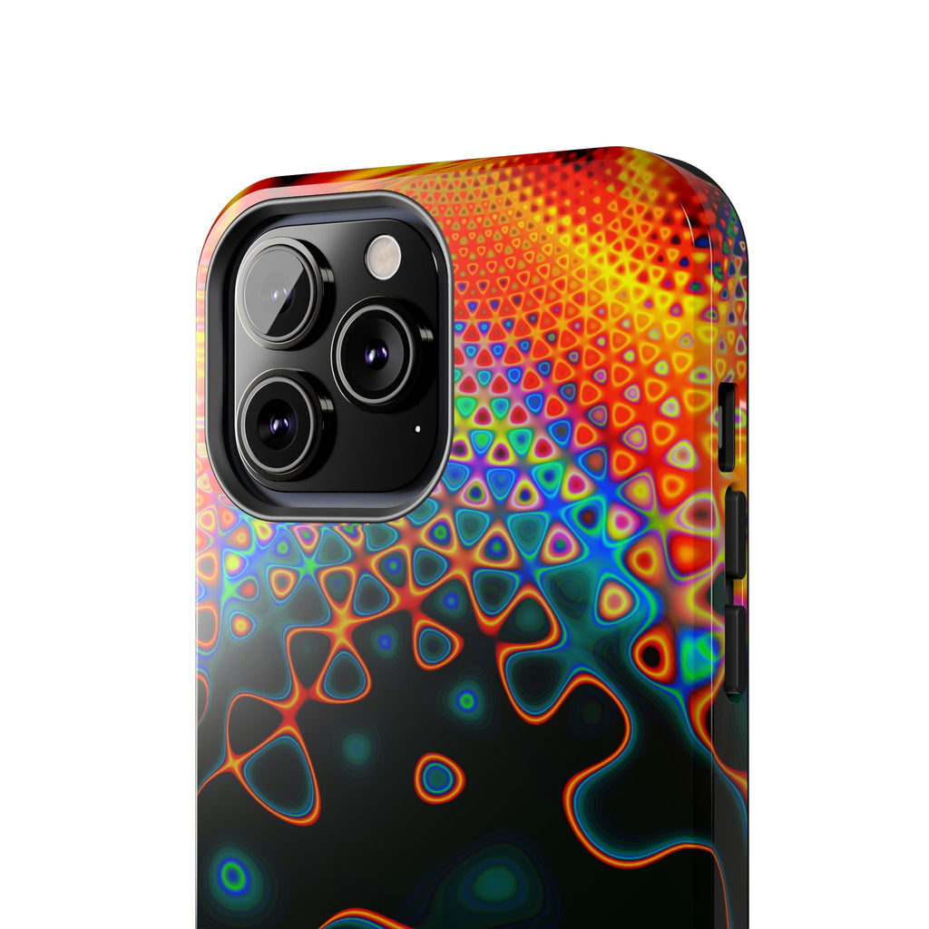 Psychedelic Fractal Tough Phone Case: Colorful Trippy Art