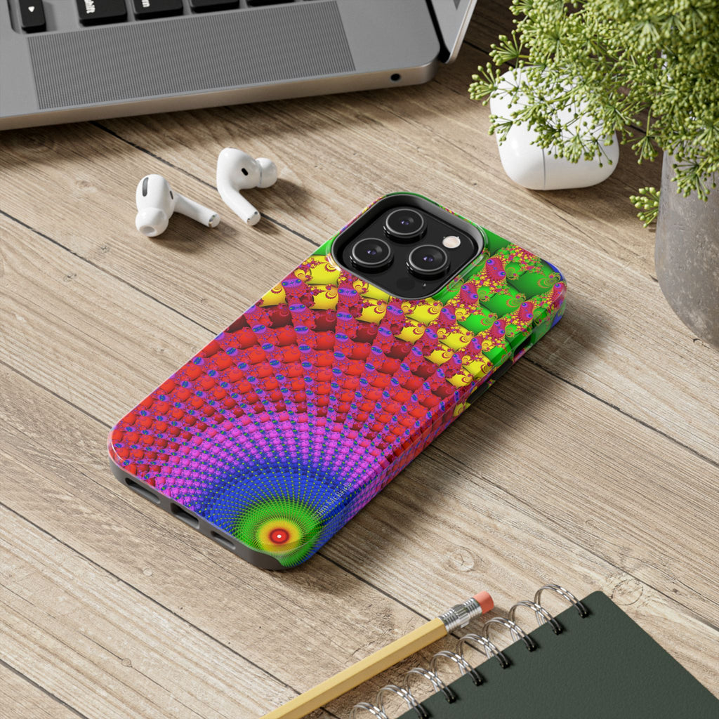Psychedelic Fractal Tough Phone Case: Colorful Trippy Art
