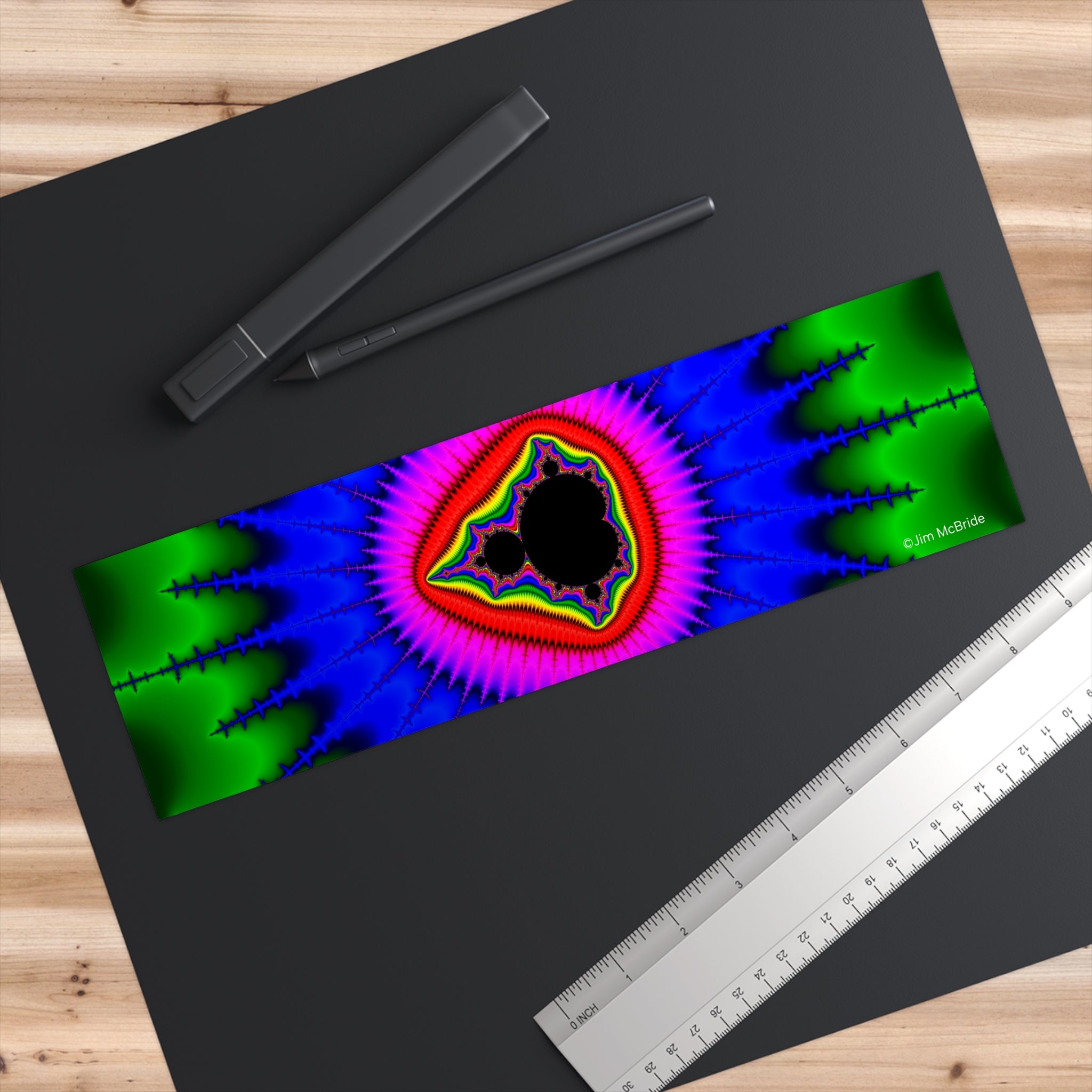 Fractal Bumper Sticker: Trippy Abstract Art, Waterproof Vinyl