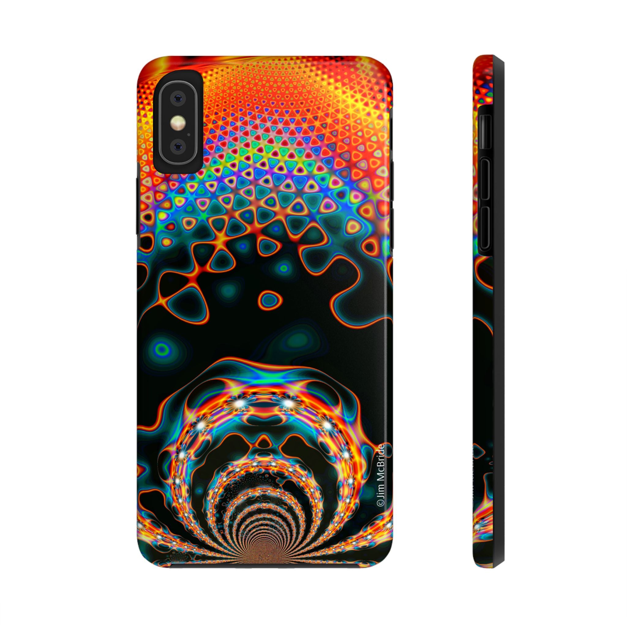 Psychedelic Fractal Tough Phone Case: Colorful Trippy Art
