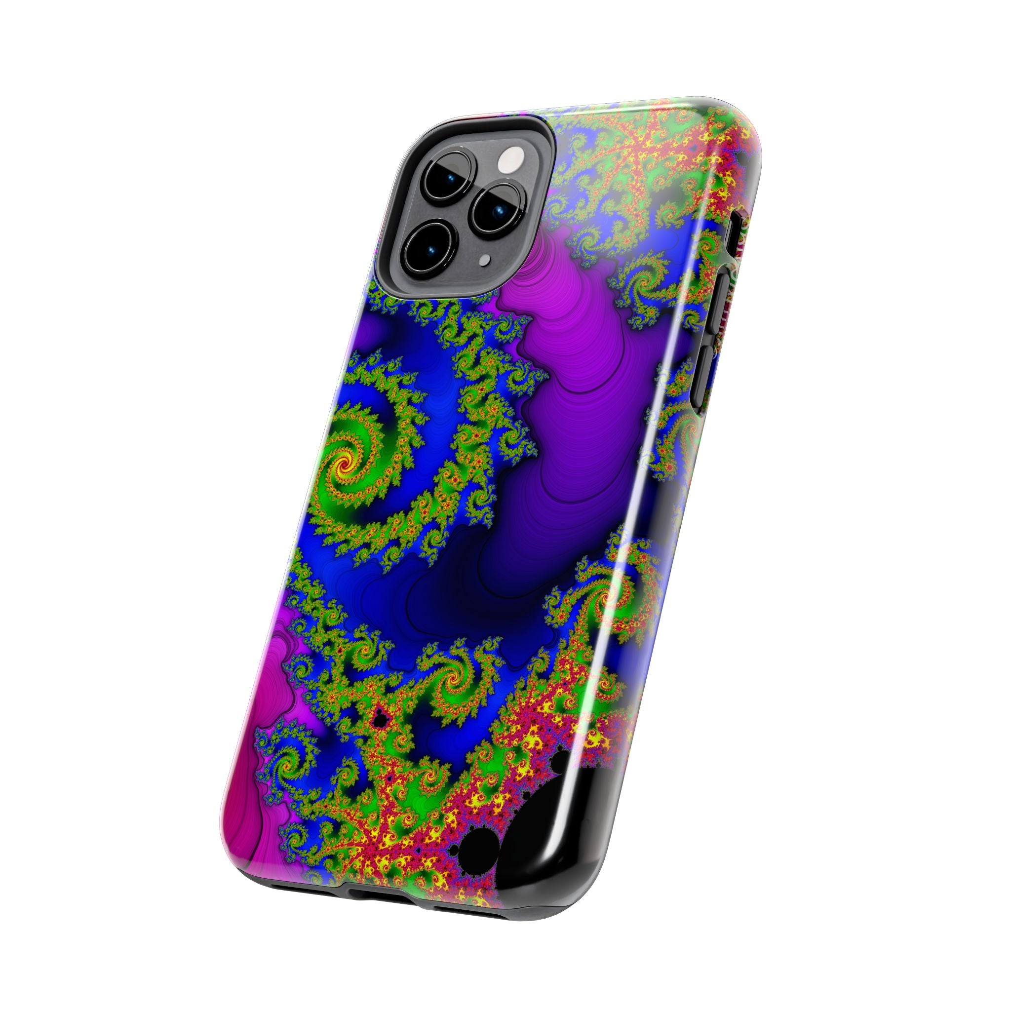 Psychedelic Fractal Tough Phone Case: Colorful Trippy Art