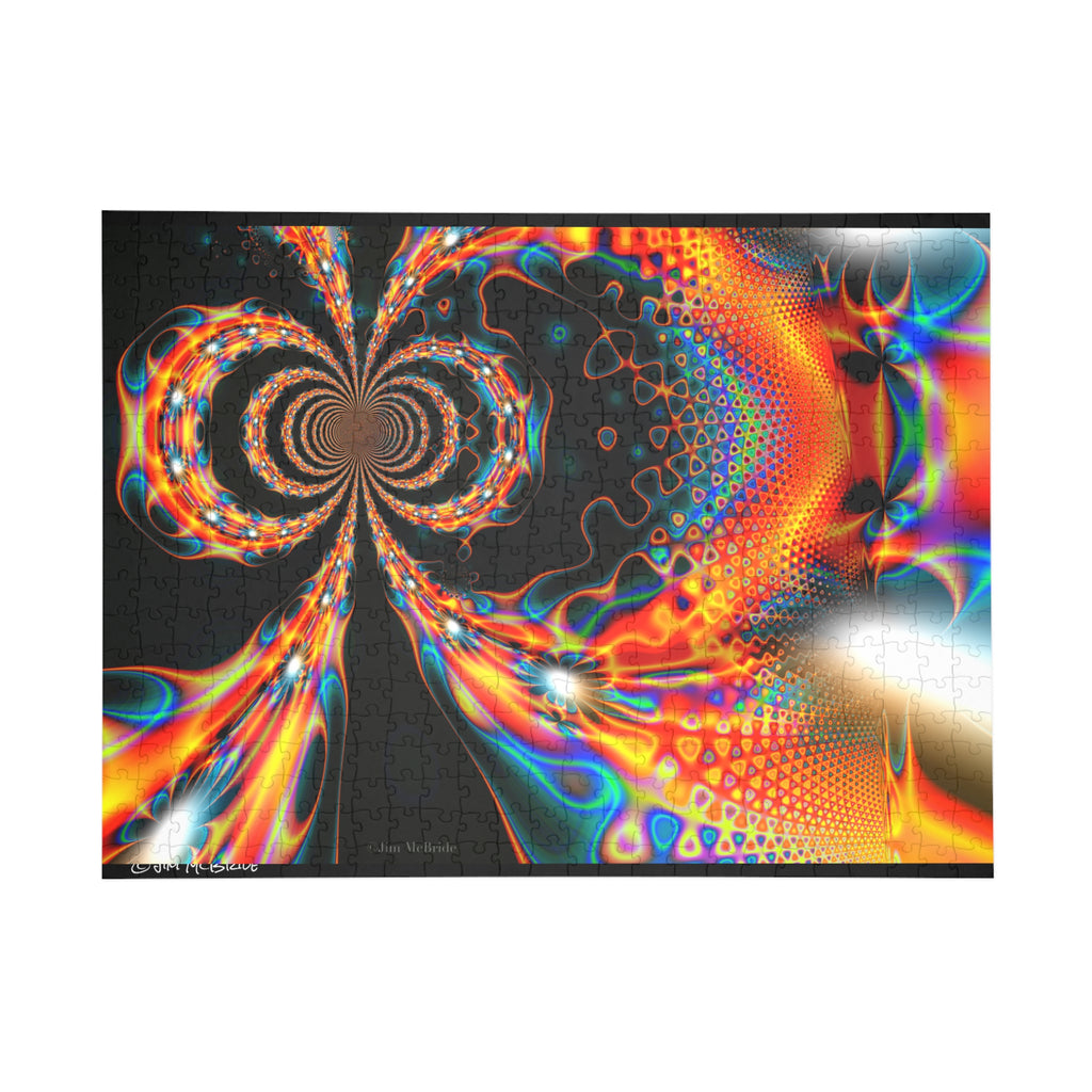 Psychedelic Fractal Jigsaw Puzzle: Vibrant Colors, Fun Challenge (1000-Piece)