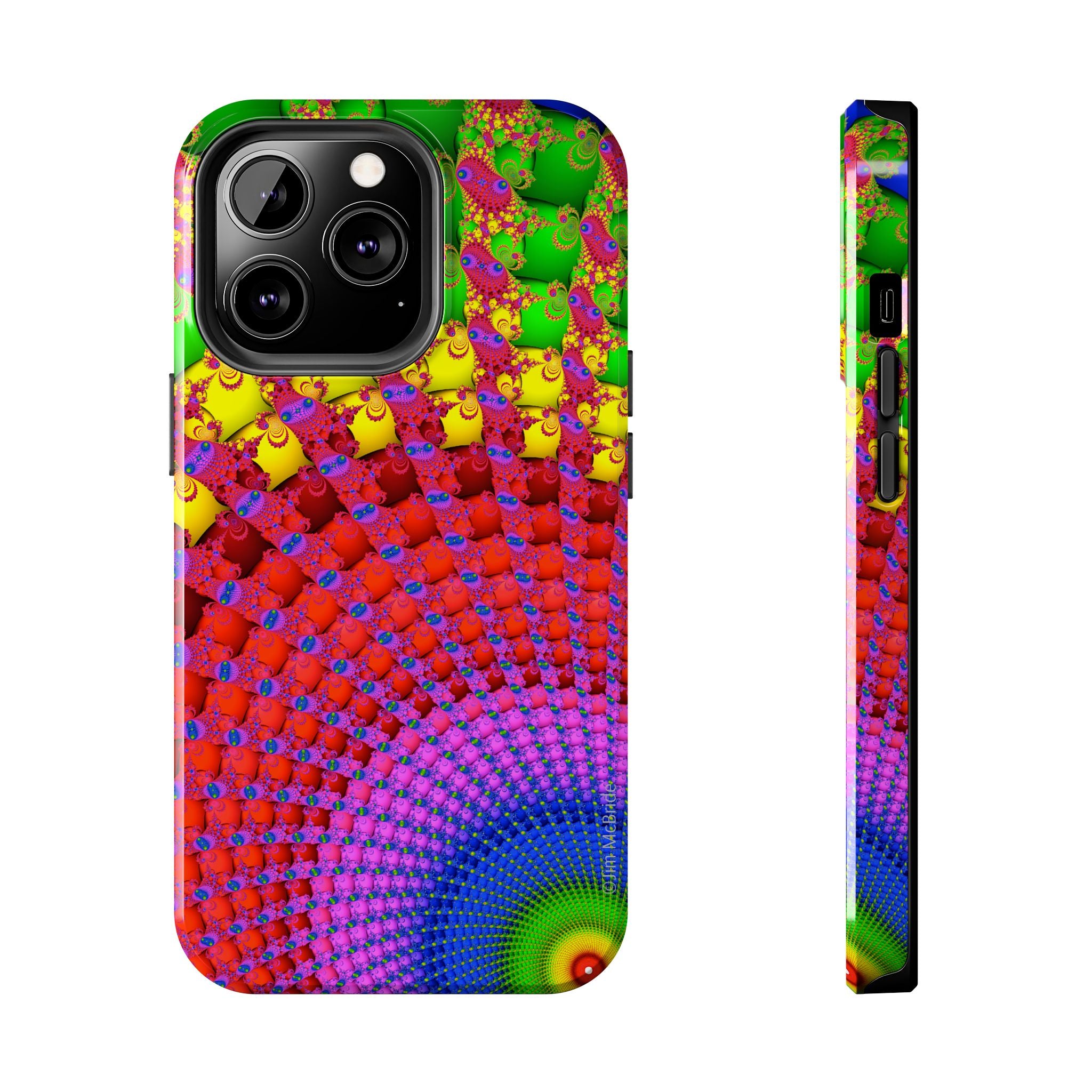Psychedelic Fractal Tough Phone Case: Colorful Trippy Art