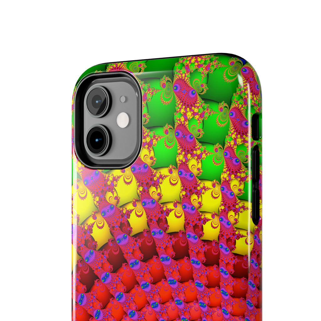 Psychedelic Fractal Tough Phone Case: Colorful Trippy Art