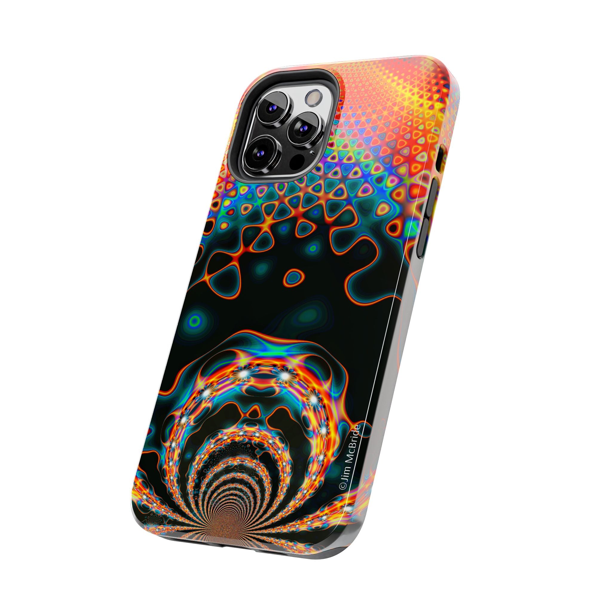 Psychedelic Fractal Tough Phone Case: Colorful Trippy Art
