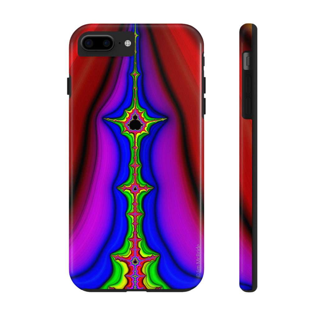 Psychedelic Fractal Tough Phone Case: Colorful Trippy Art