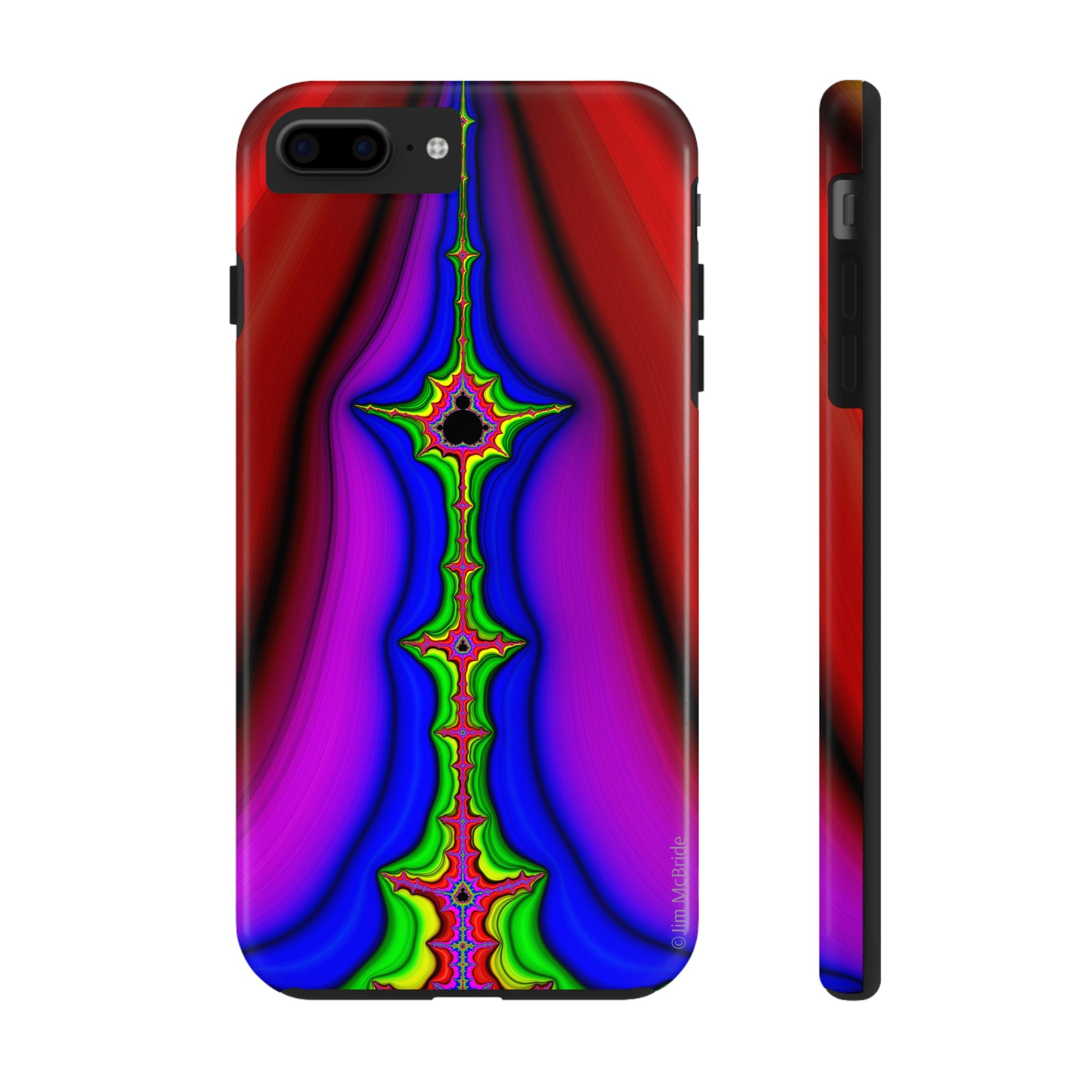 Psychedelic Fractal Tough Phone Case: Colorful Trippy Art