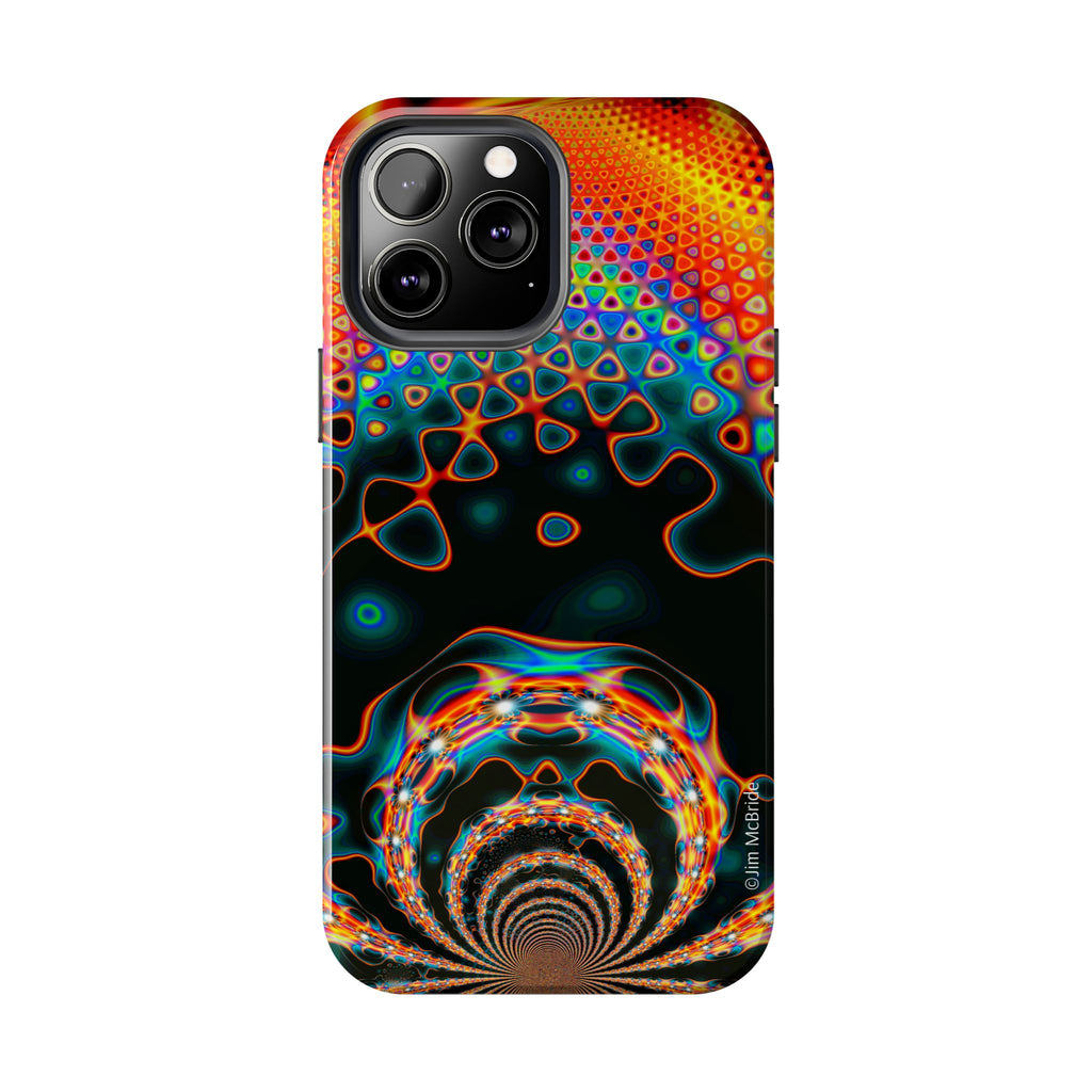 Psychedelic Fractal Tough Phone Case: Colorful Trippy Art