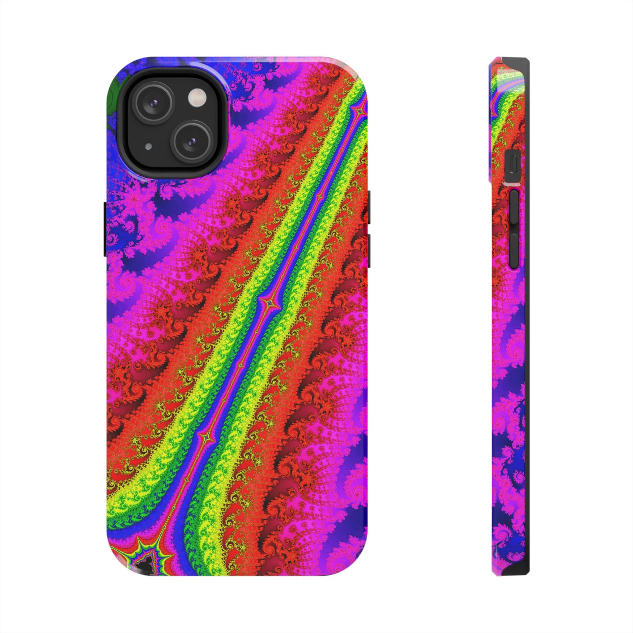 Psychedelic Fractal Tough Phone Case: Colorful Trippy Art