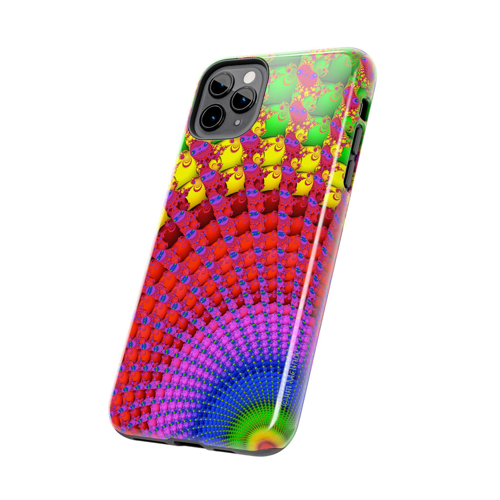 Psychedelic Fractal Tough Phone Case: Colorful Trippy Art