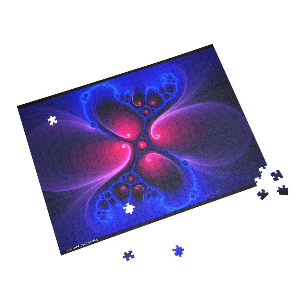 Psychedelic Fractal Jigsaw Puzzle: Vibrant Colors, Fun Challenge (1000-Piece)