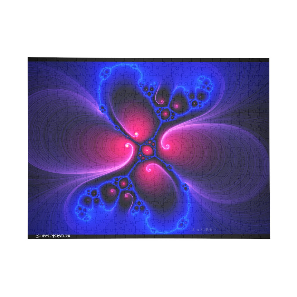 Psychedelic Fractal Jigsaw Puzzle: Vibrant Colors, Fun Challenge (1000-Piece)