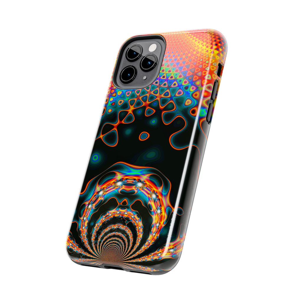 Psychedelic Fractal Tough Phone Case: Colorful Trippy Art