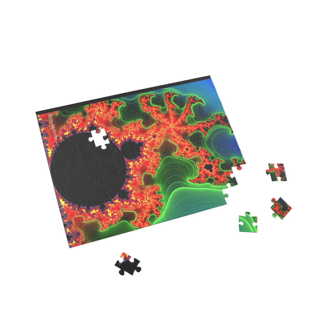 Psychedelic Fractal Jigsaw Puzzle: Vibrant Colors, Fun Challenge (1000-Piece)