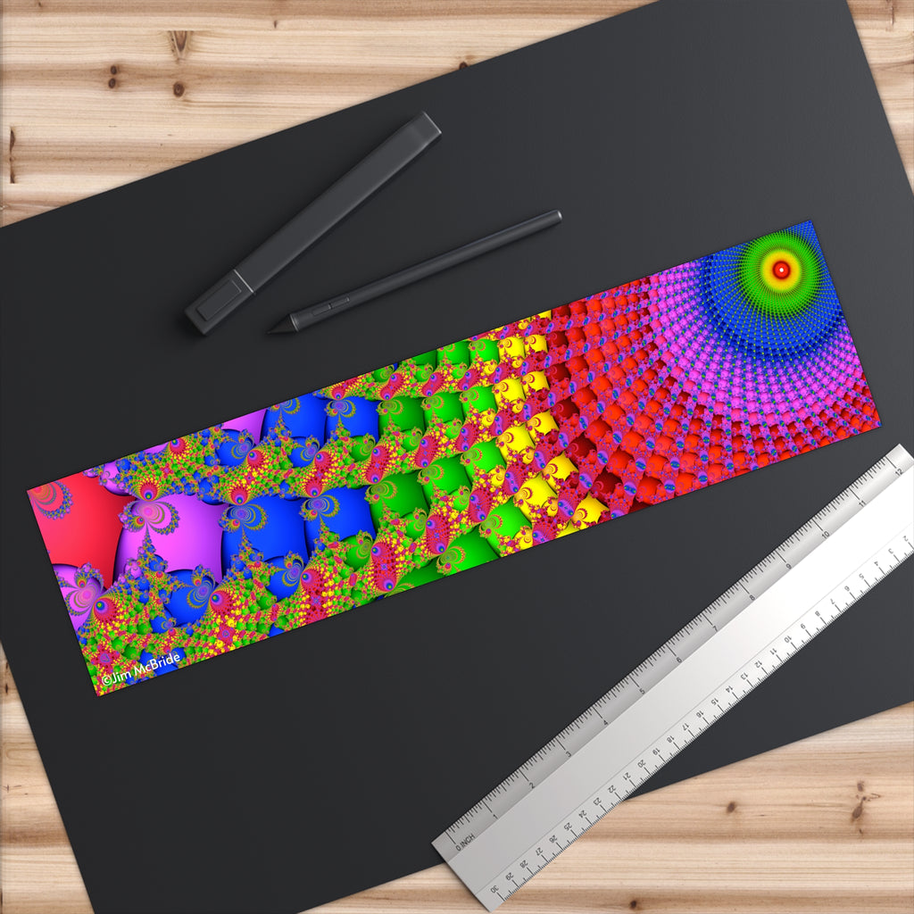 Trippy Fractal Bumper Sticker: Psychedelic Fibonacci Spiral Art