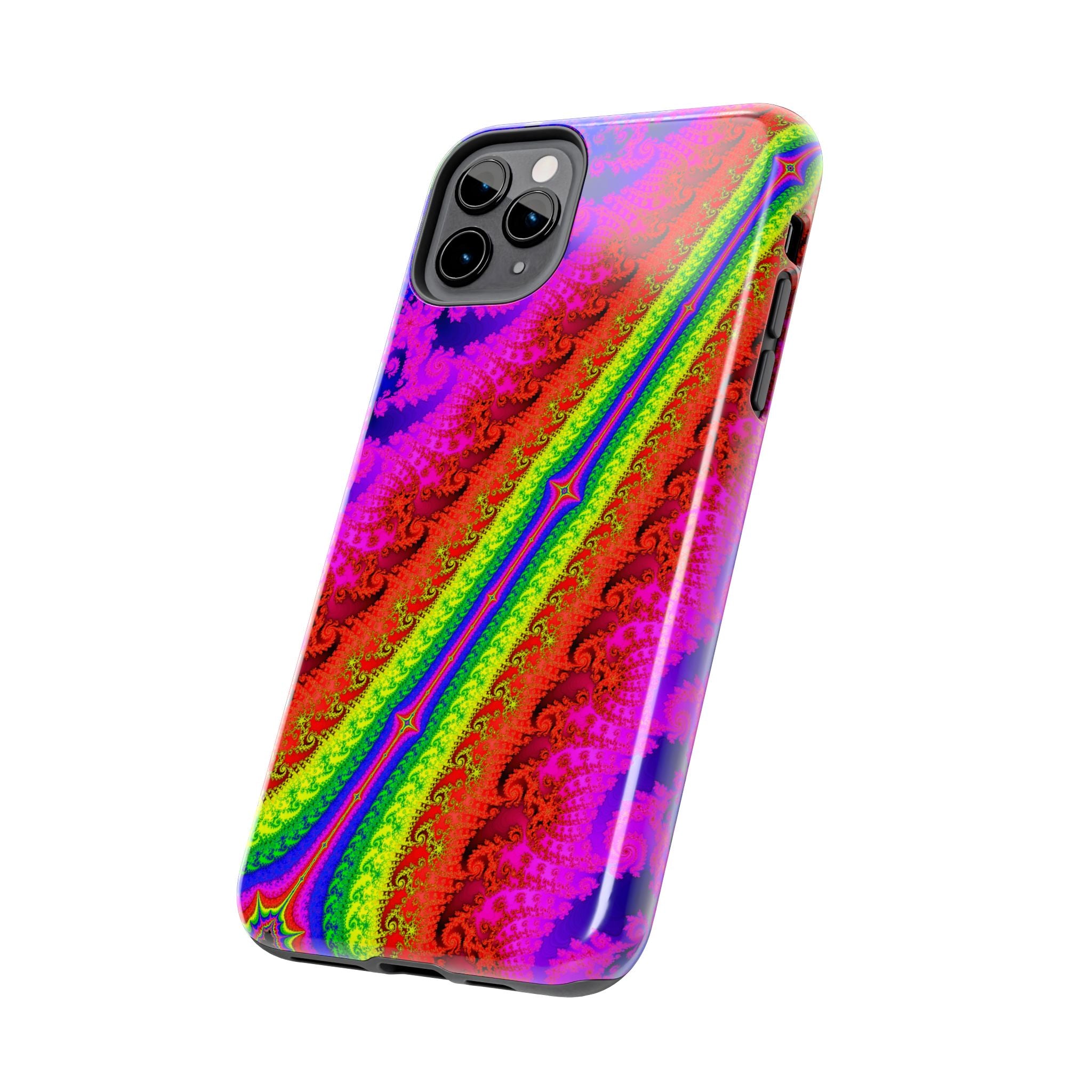 Psychedelic Fractal Tough Phone Case: Colorful Trippy Art