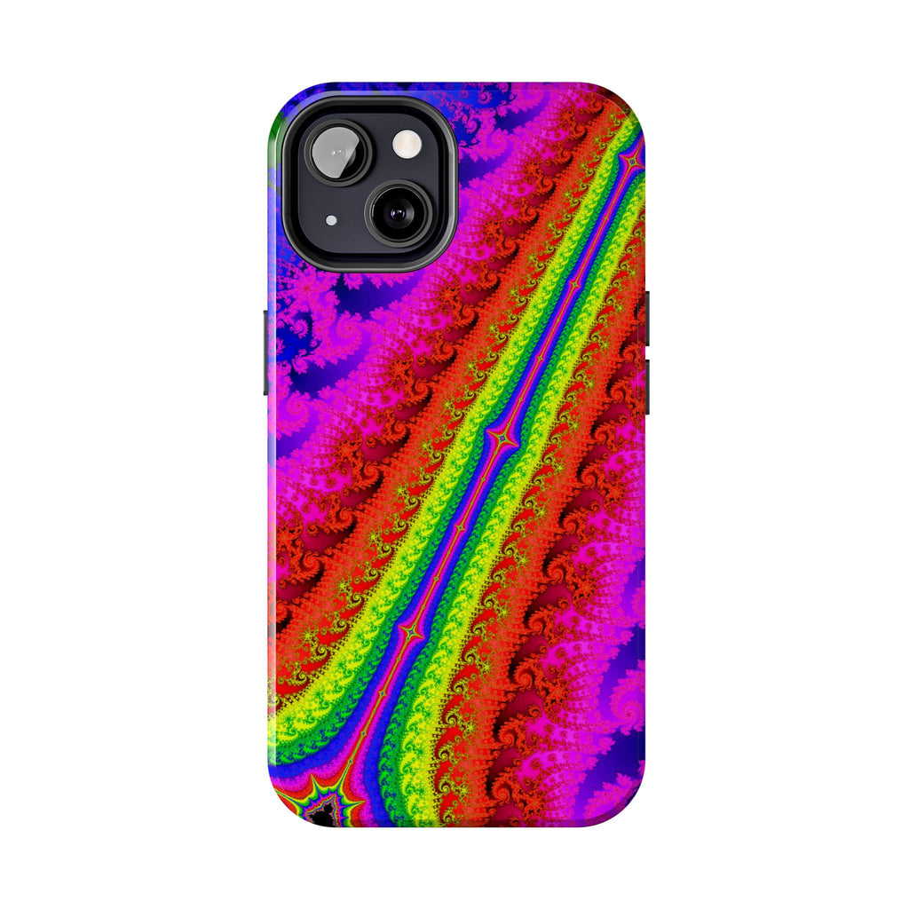 Psychedelic Fractal Tough Phone Case: Colorful Trippy Art