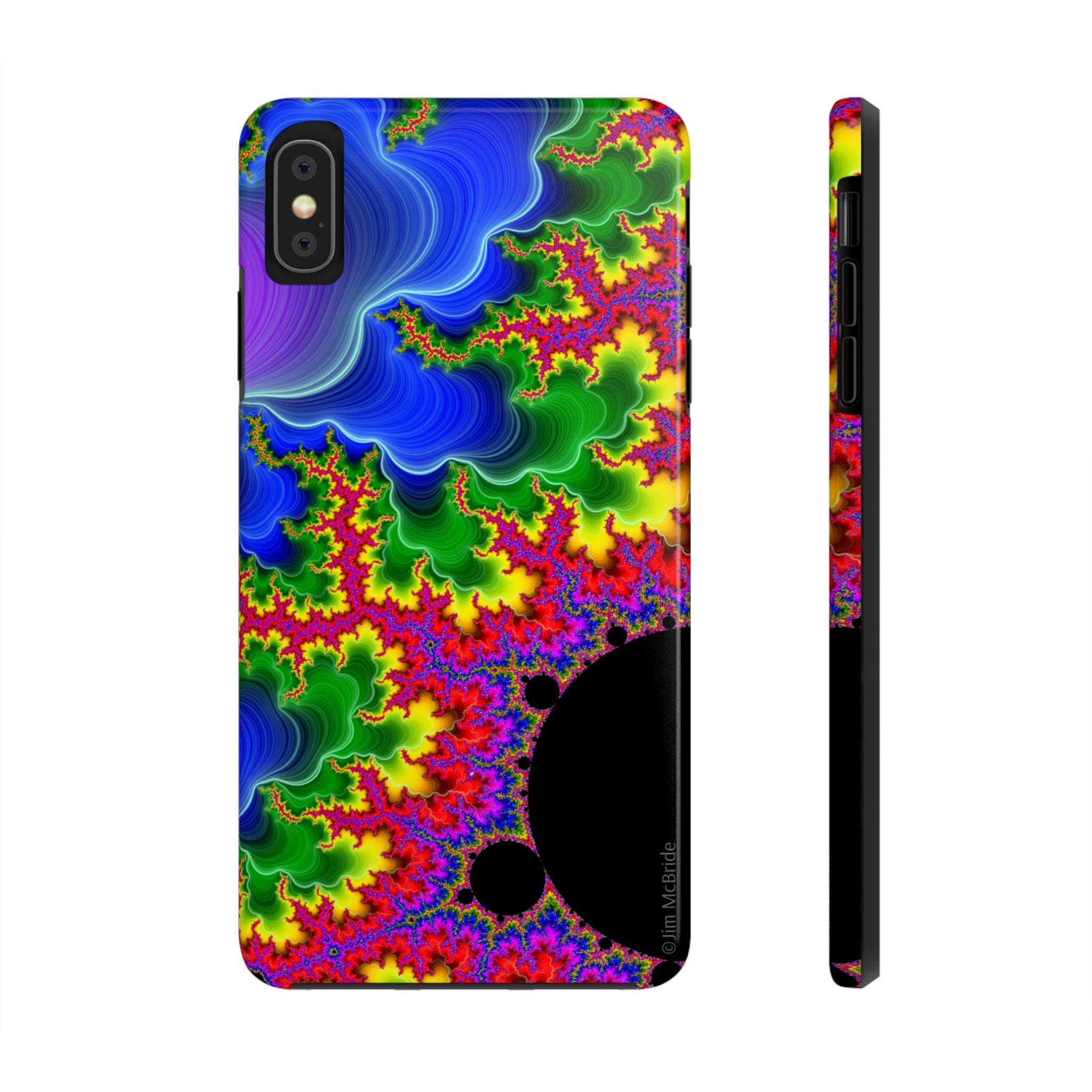 Psychedelic Fractal Tough Phone Case: Colorful Trippy Art