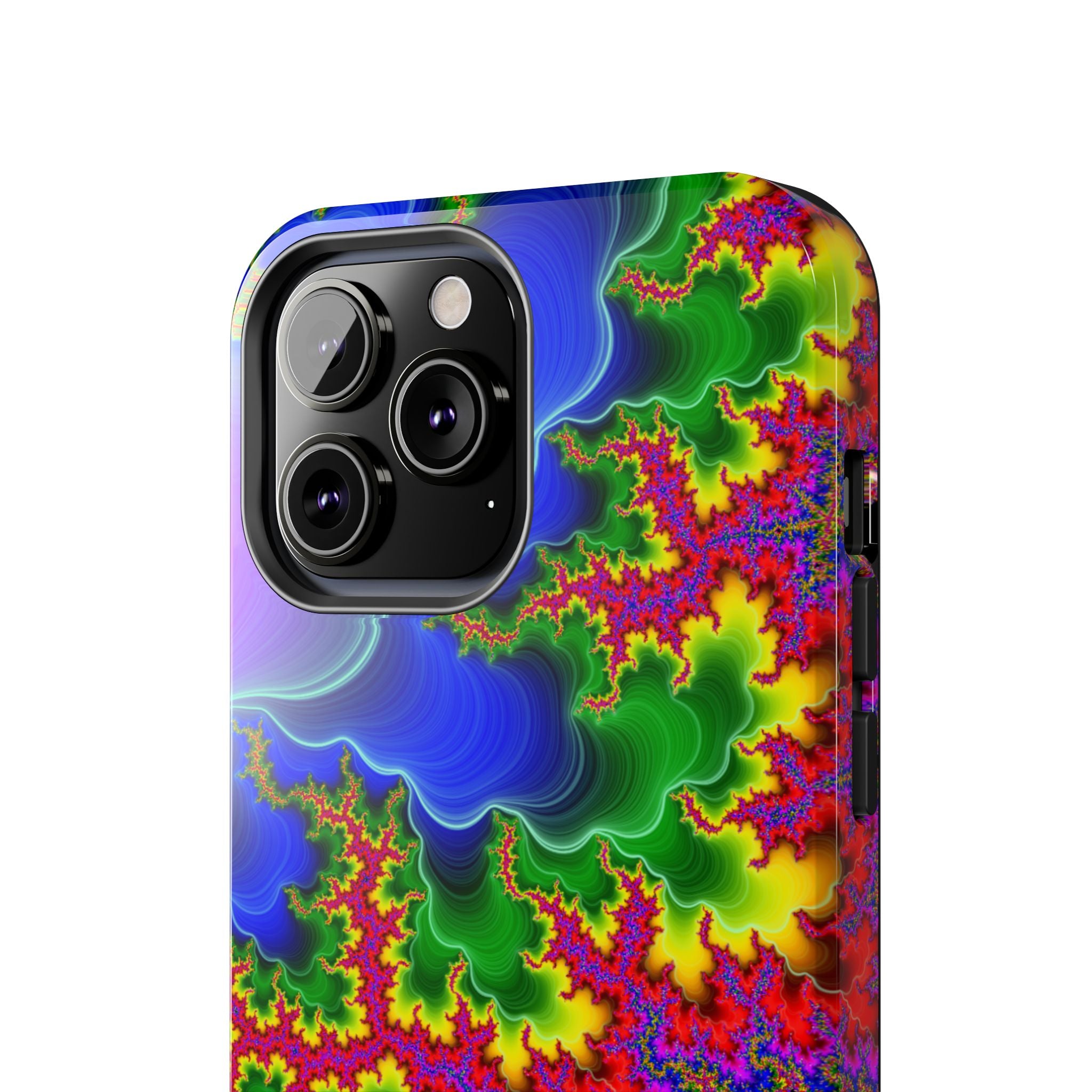 Psychedelic Fractal Tough Phone Case: Colorful Trippy Art