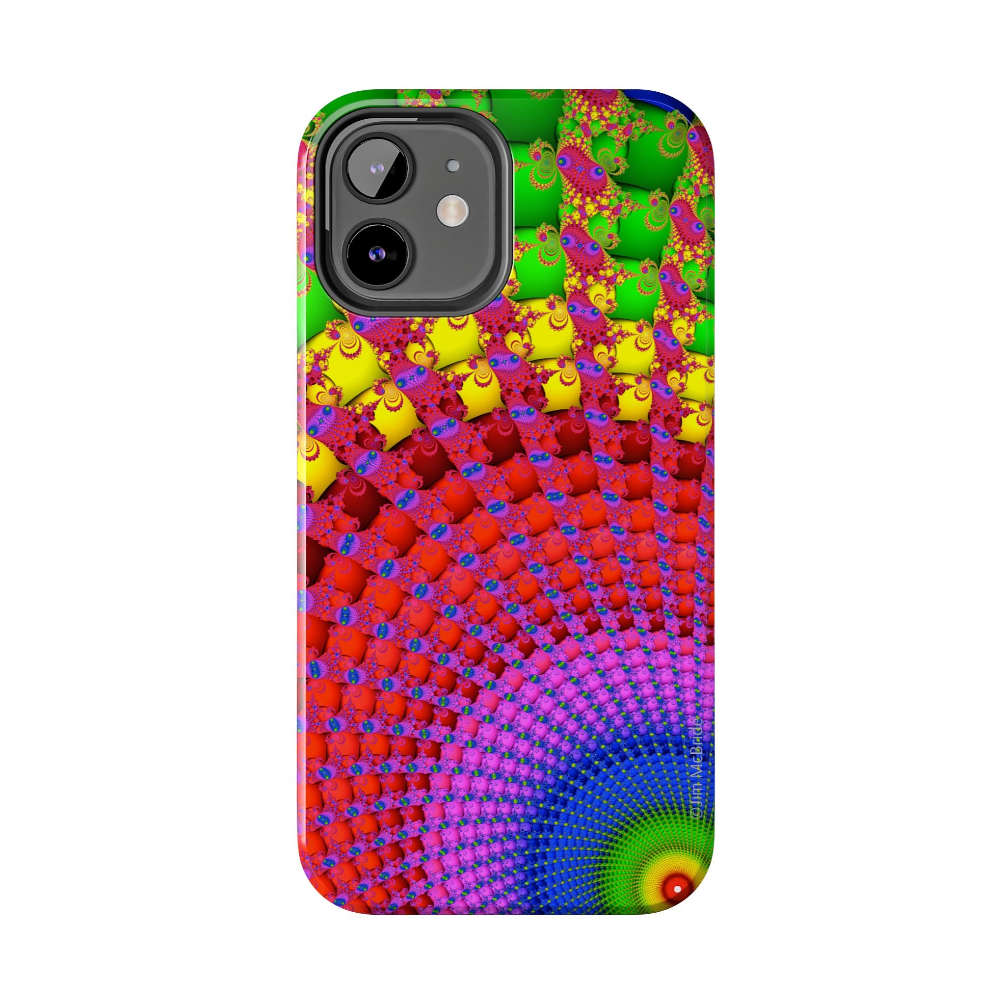 Psychedelic Fractal Tough Phone Case: Colorful Trippy Art