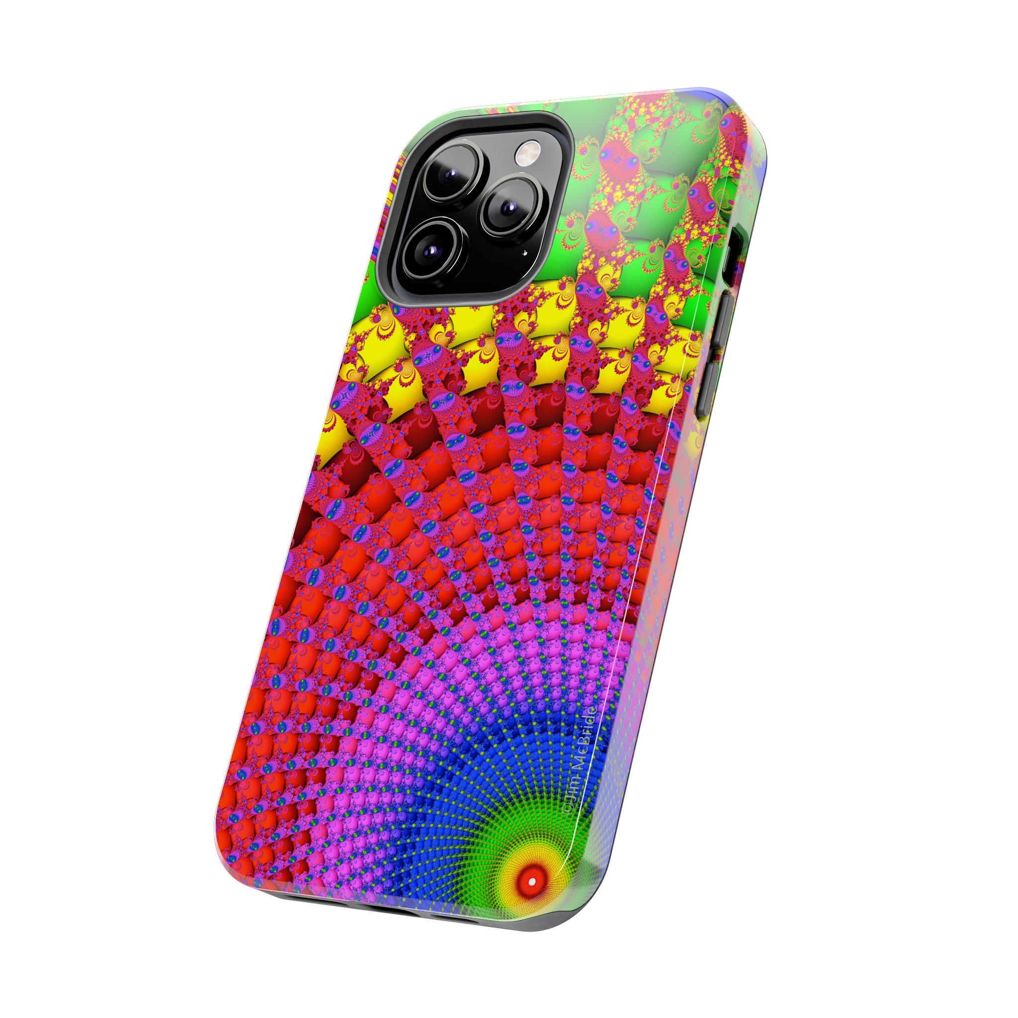 Psychedelic Fractal Tough Phone Case: Colorful Trippy Art