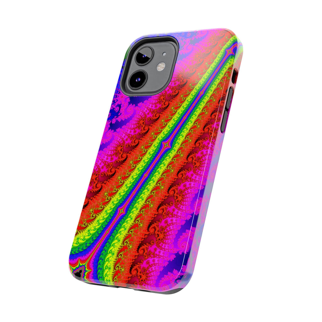 Psychedelic Fractal Tough Phone Case: Colorful Trippy Art
