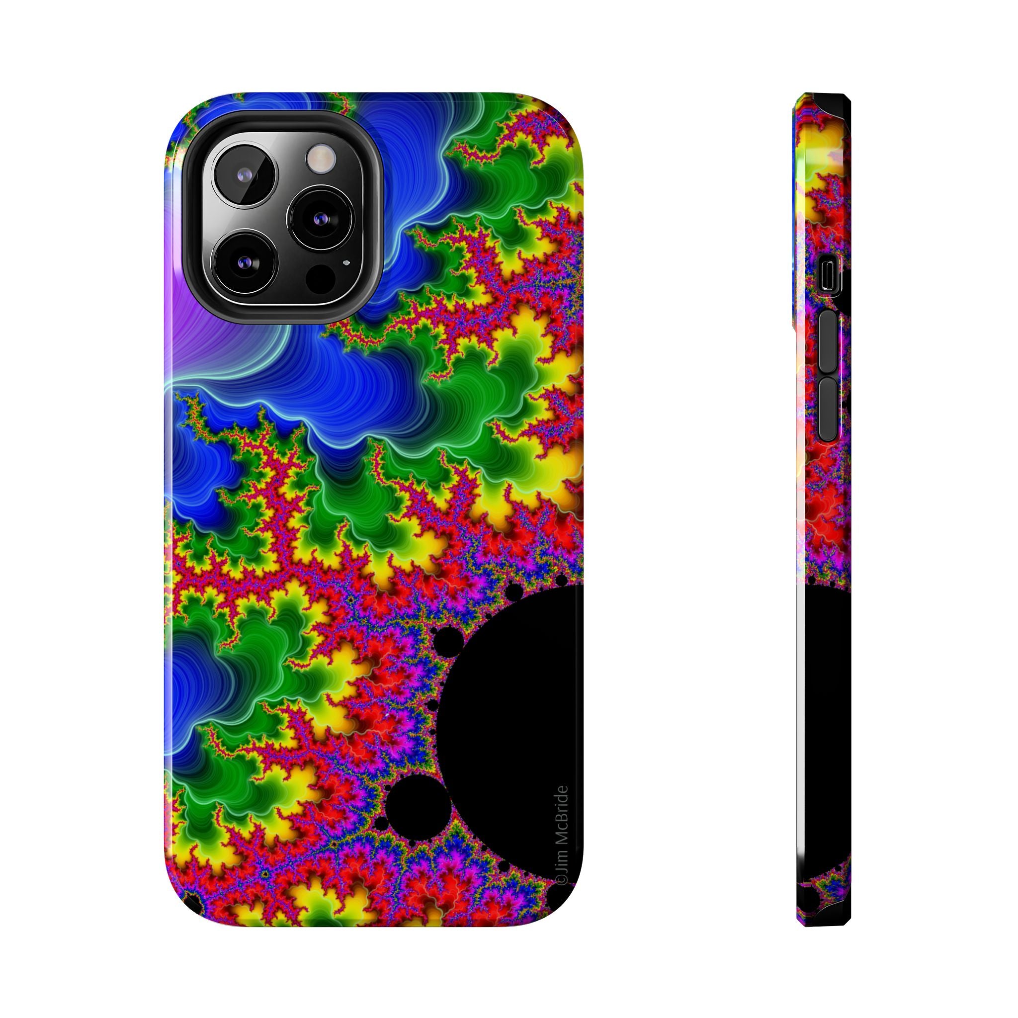 Psychedelic Fractal Tough Phone Case: Colorful Trippy Art