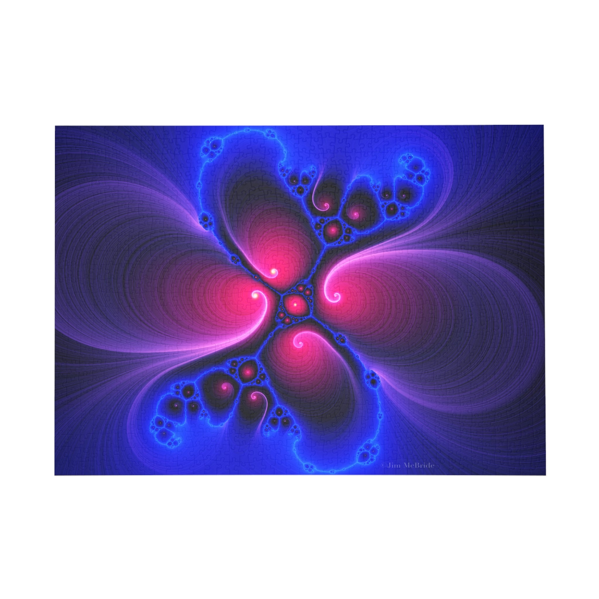 Psychedelic Fractal Jigsaw Puzzle: Vibrant Colors, Fun Challenge (1000-Piece)