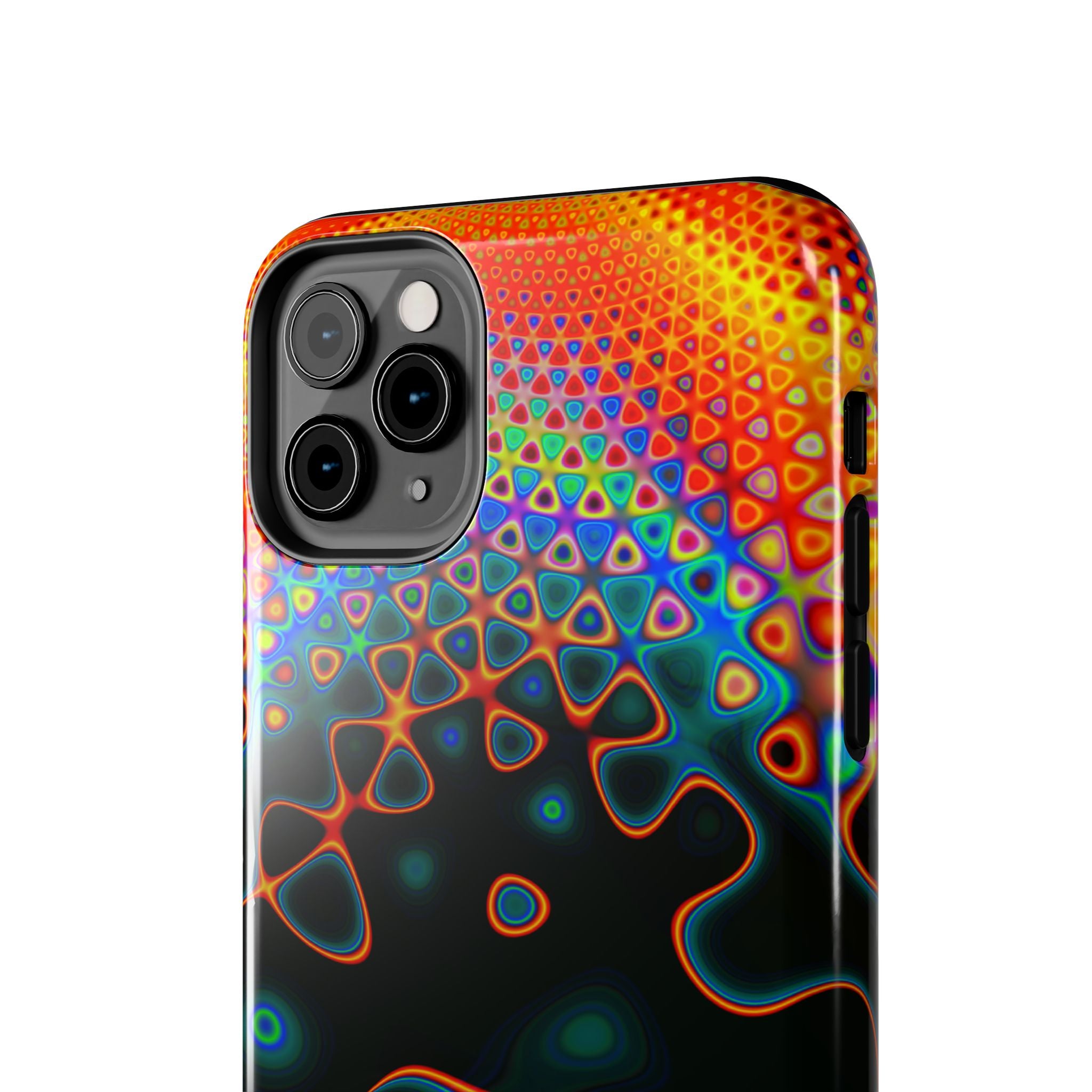 Psychedelic Fractal Tough Phone Case: Colorful Trippy Art