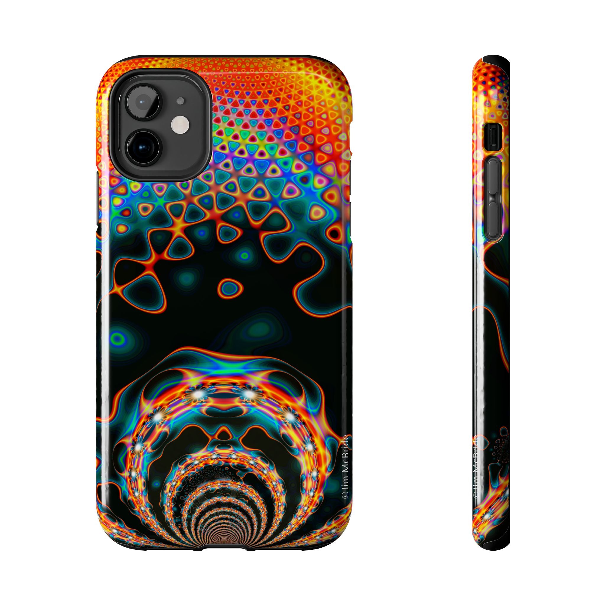 Psychedelic Fractal Tough Phone Case: Colorful Trippy Art